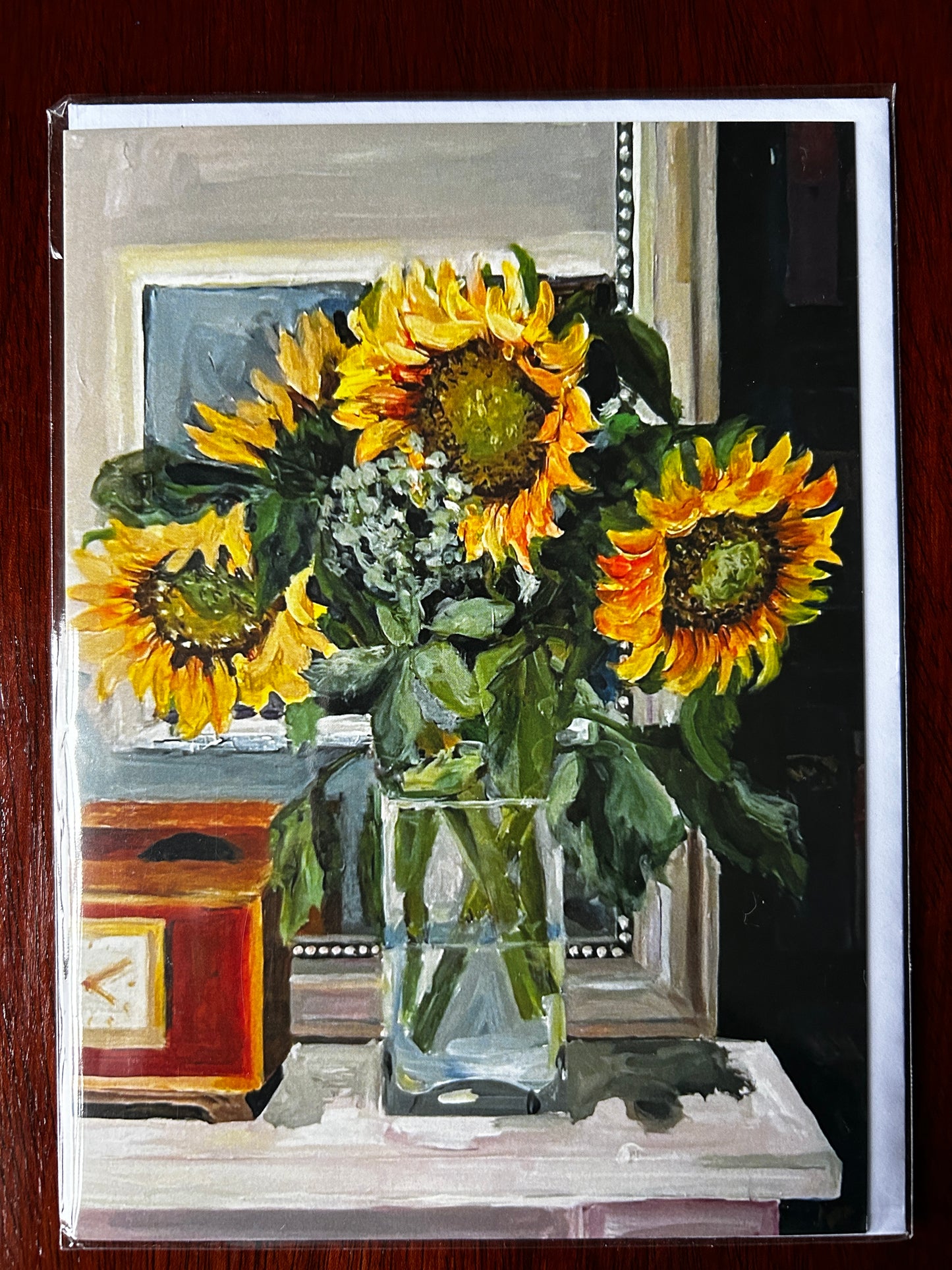 Set of 6 Sunflower Fine Art Greetings Cards