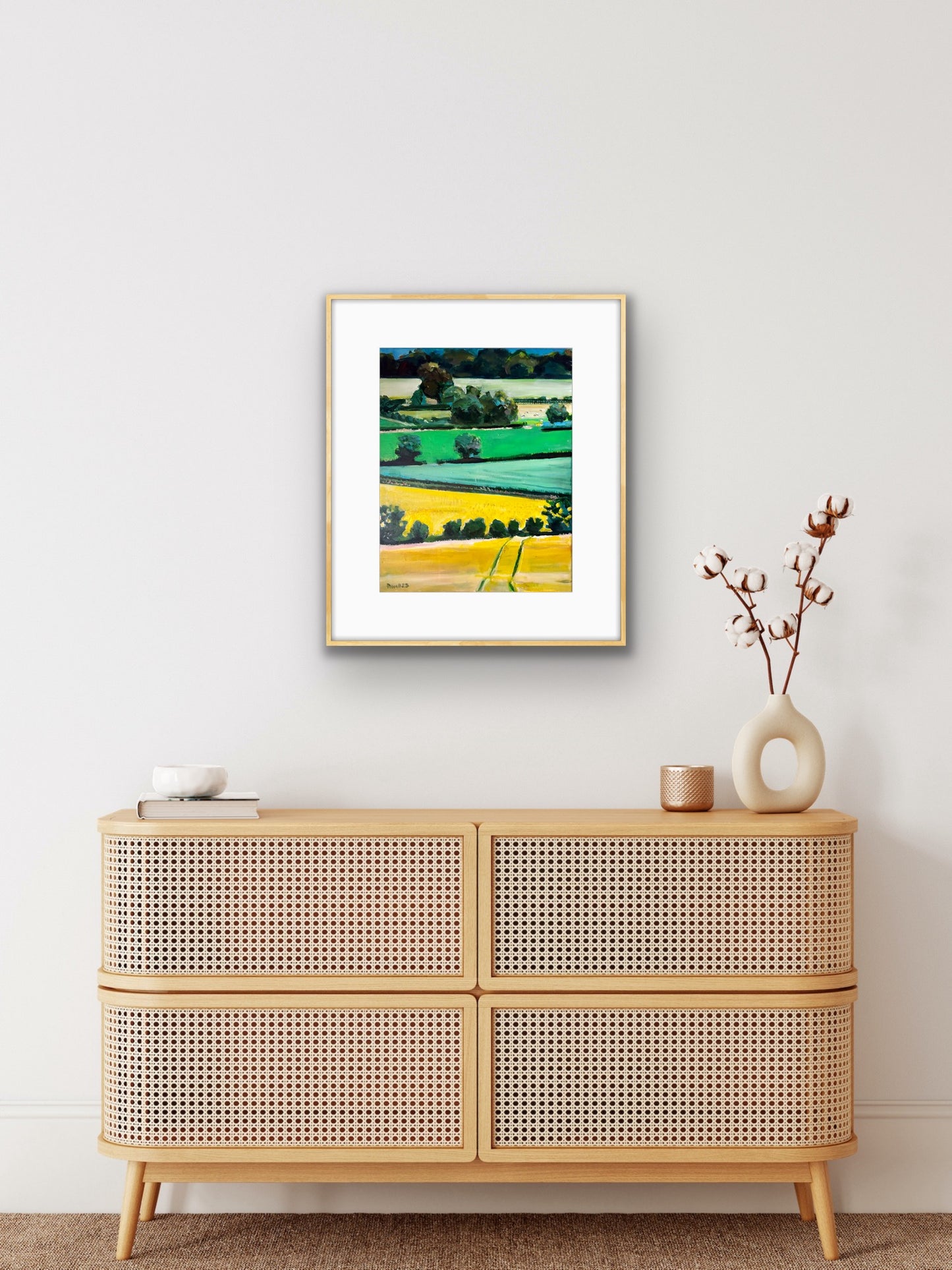 Malvern Hills Farmland Landscape - Print