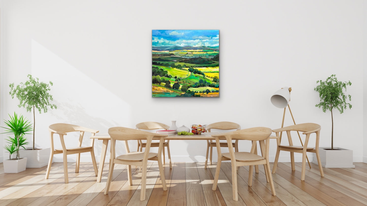 Malvern Hills - Spring Walk original painting