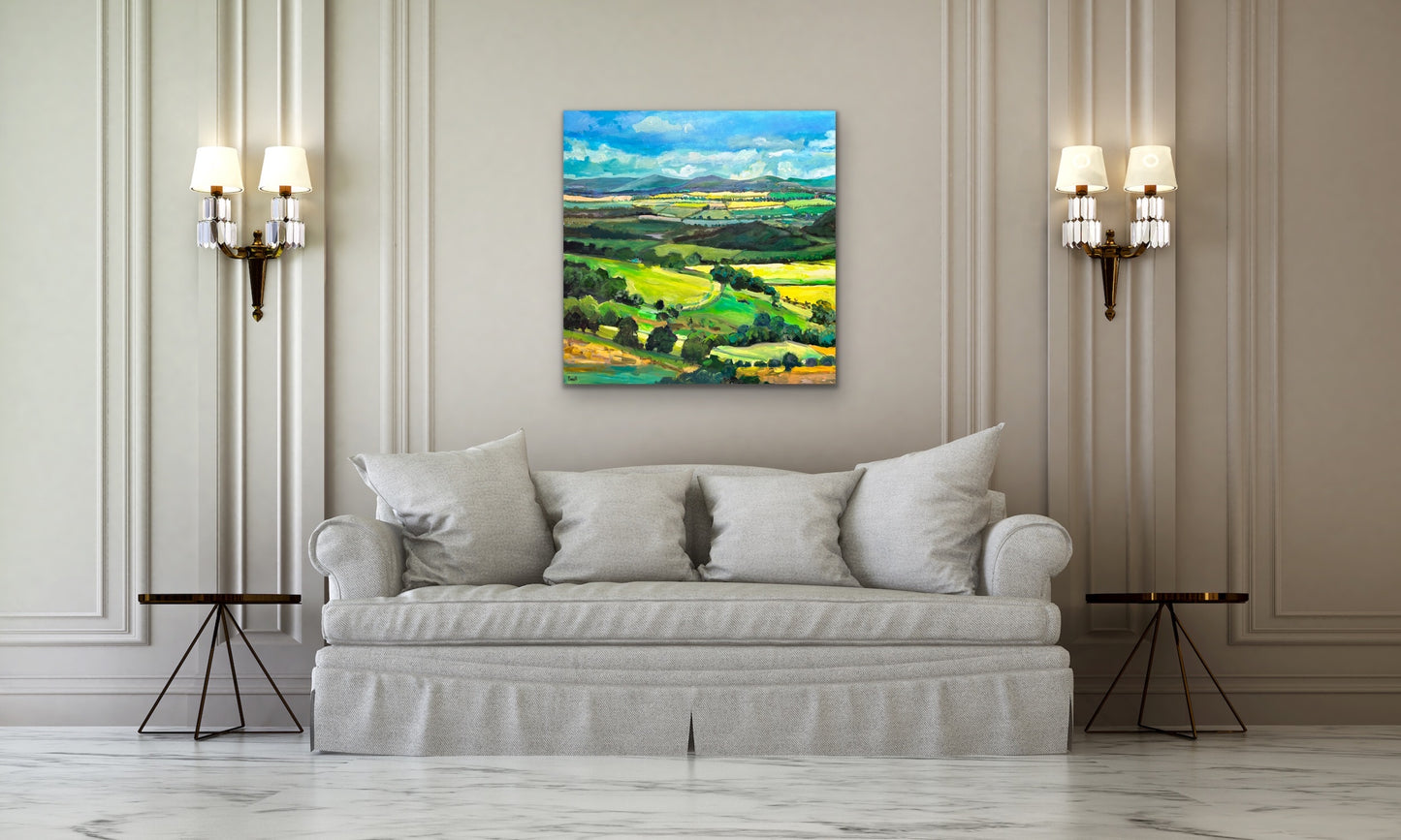 Malvern Hills - Spring Walk original painting