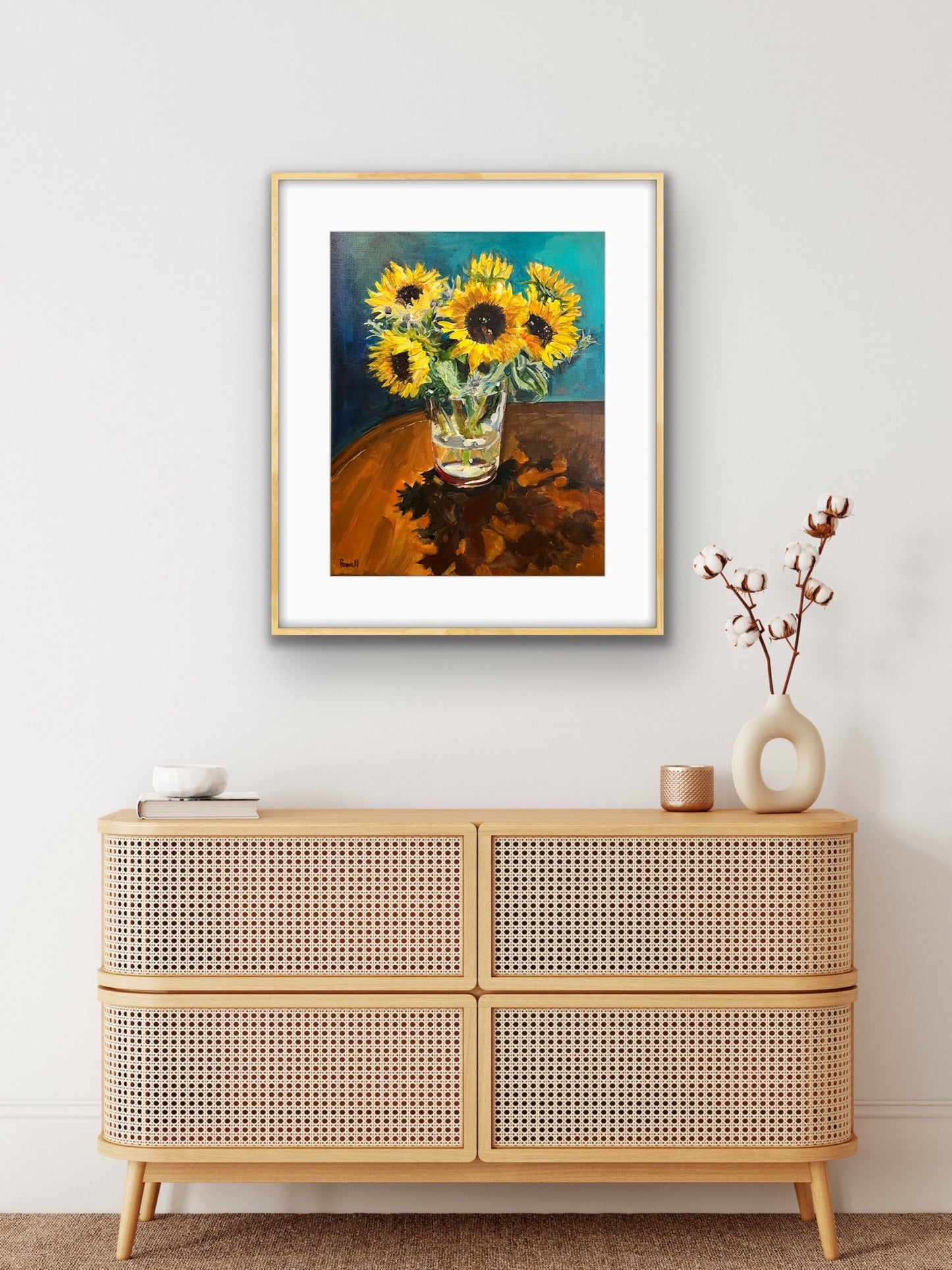 Sunflowers, Thistles and Shadows - Print