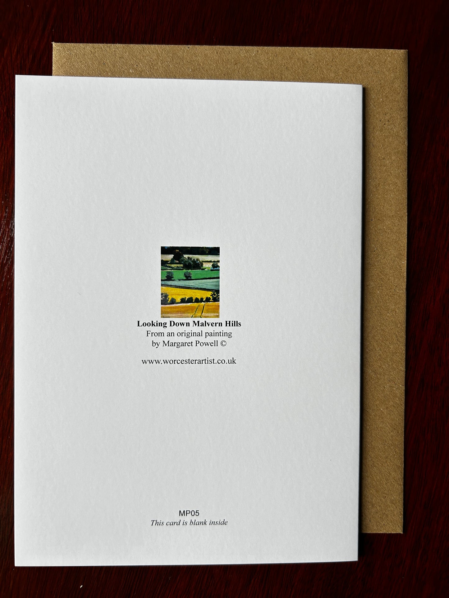 Malvern Hills Farmland Landscape - Greetings Card