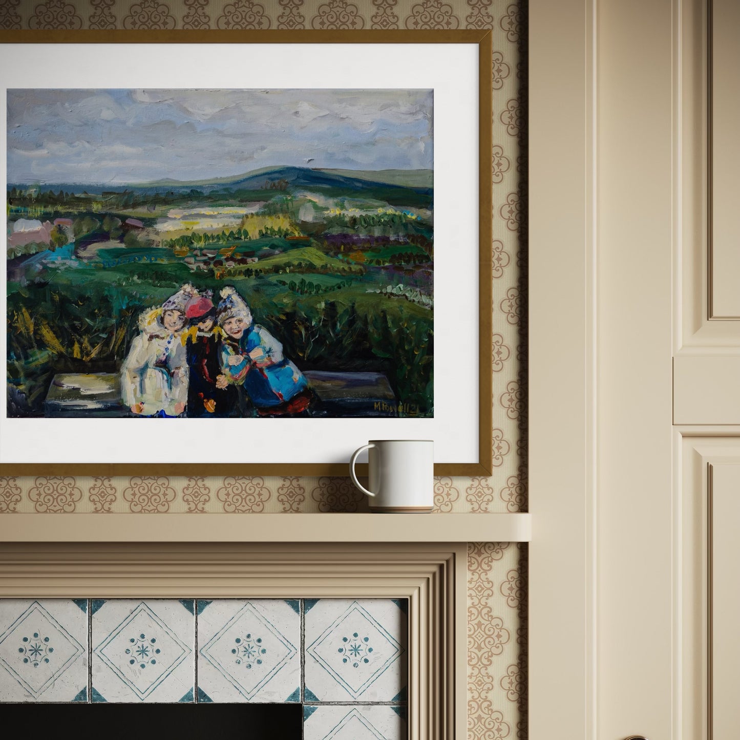 Christmas Walk on Malvern Hills - Print