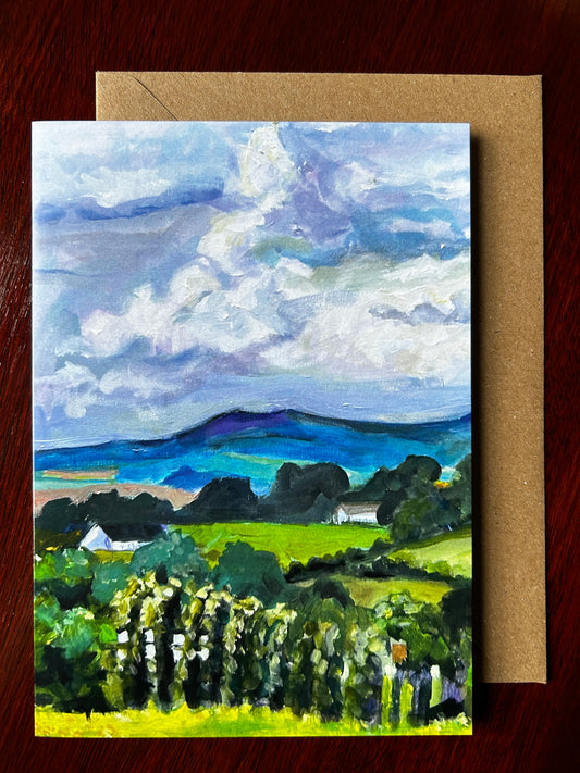 Malvern Hills in May - Greetings Card