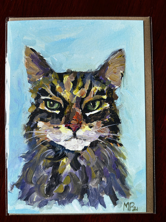 Mr Grumpy the Cat - Greetings Card