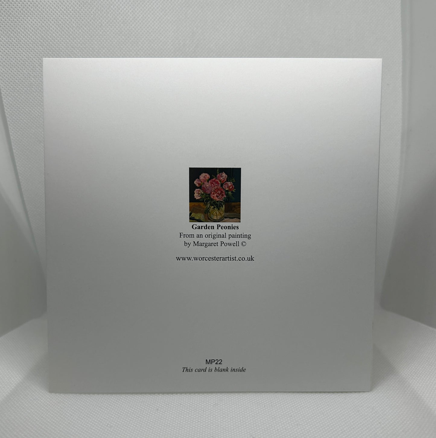 Garden Peonies - Greetings Card