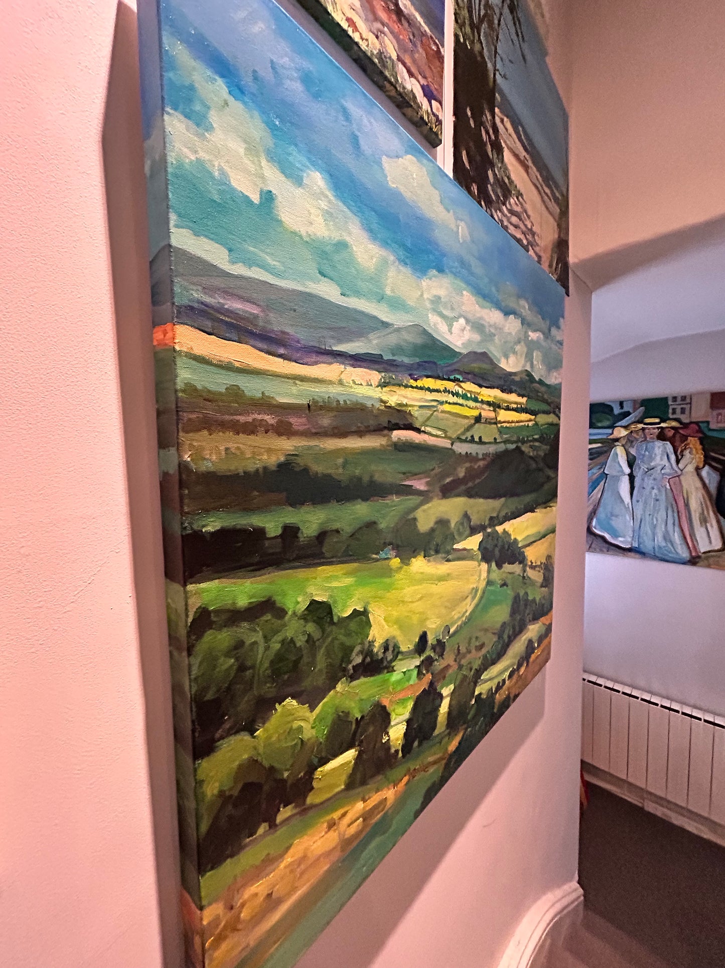 Malvern Hills - Spring Walk original painting