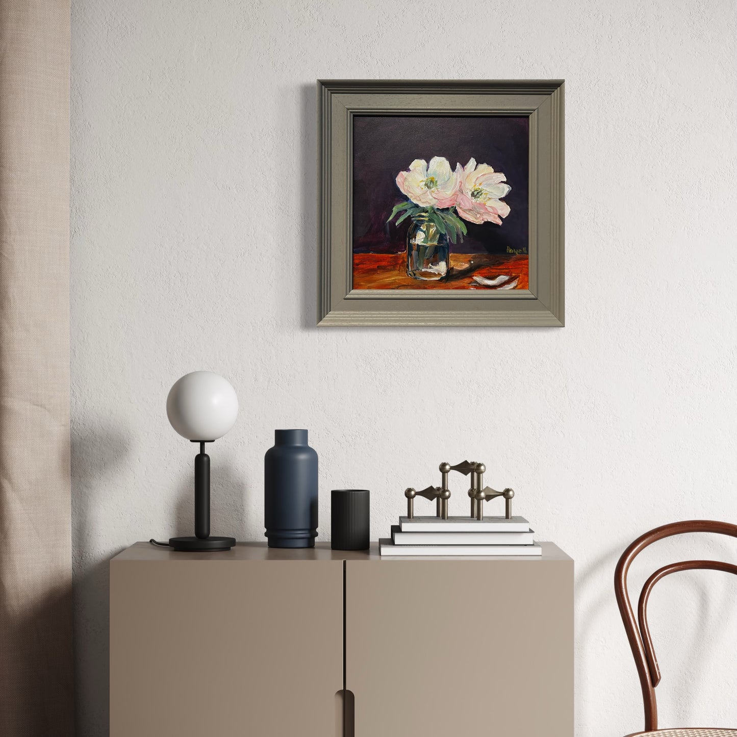 Peonies in a Jar original painting