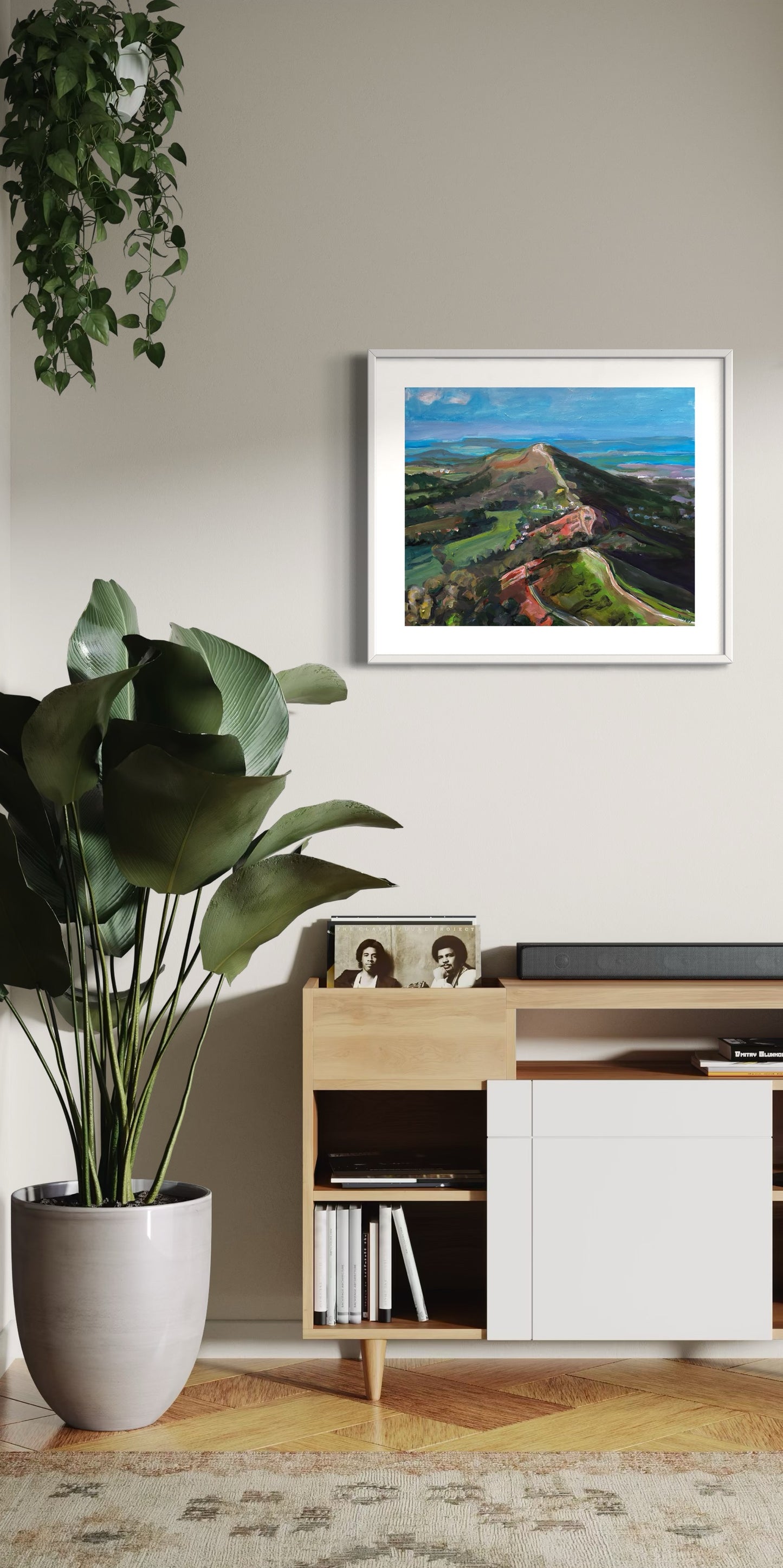 September on Malvern Hills wall art to buy by Worcestershire artist Margaret Powell
