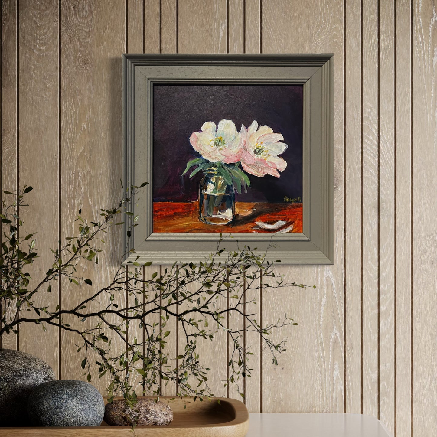 Peonies in a Jar original painting
