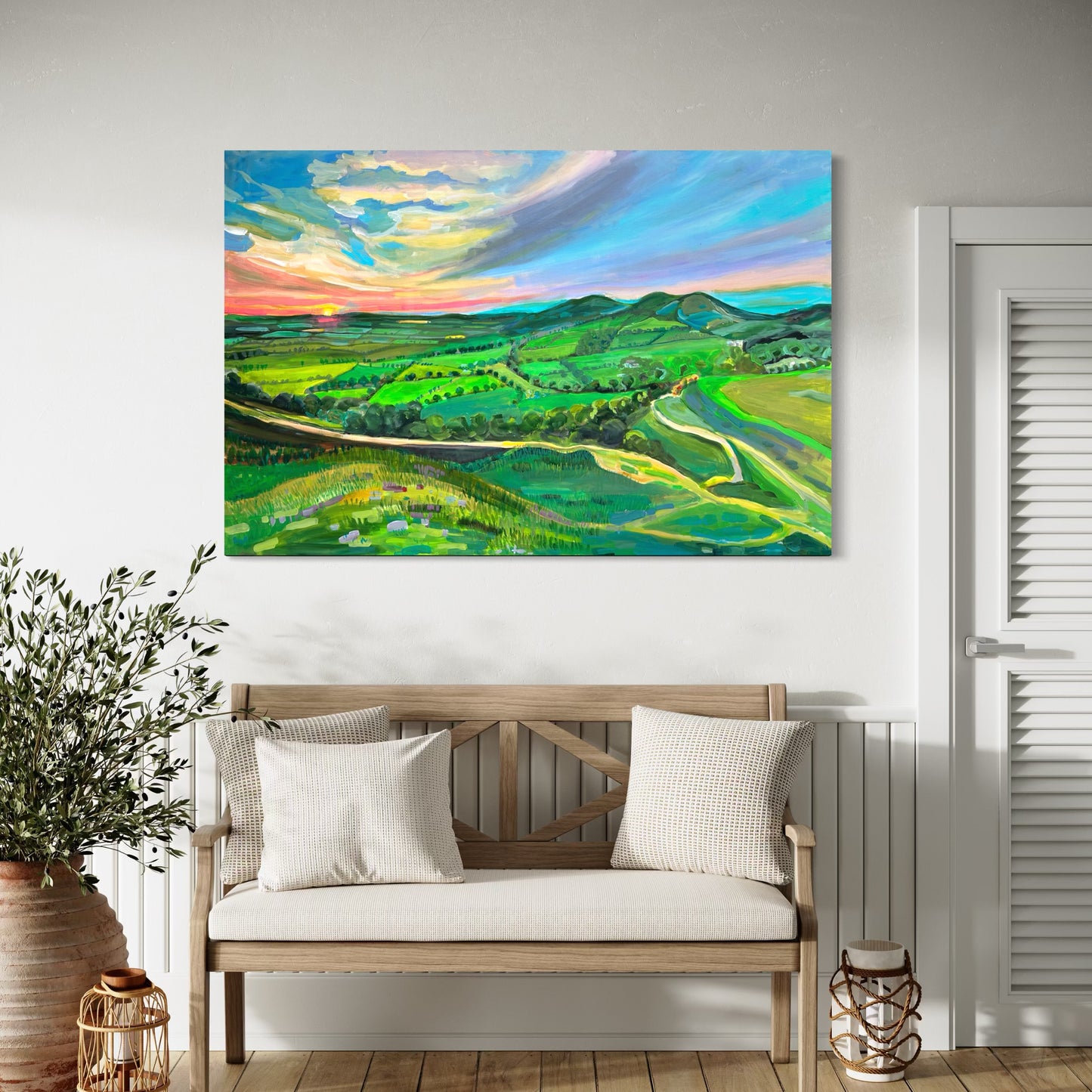 Good Morning, Malvern Hills! original painting