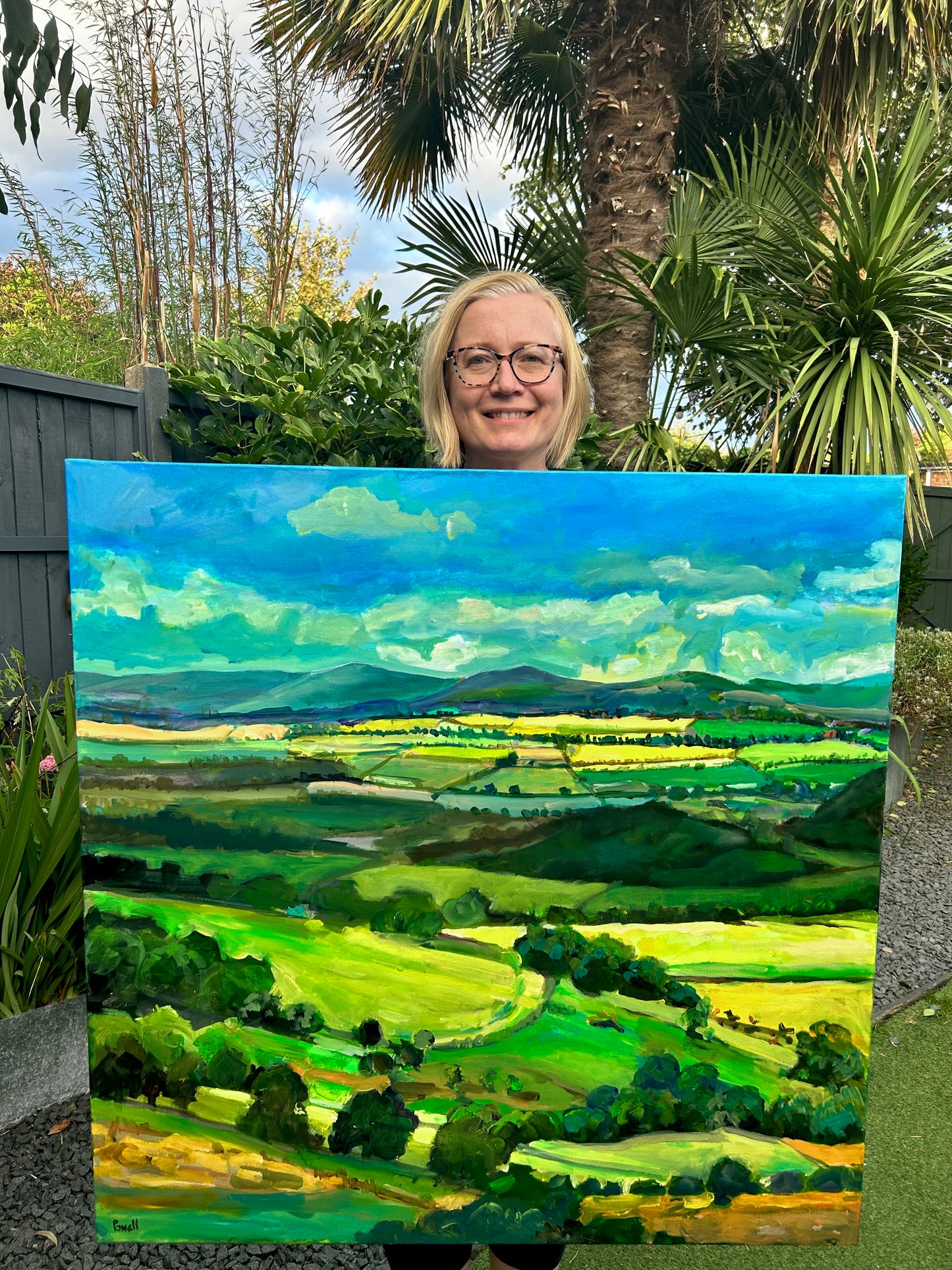 Malvern Hills - Spring Walk original painting