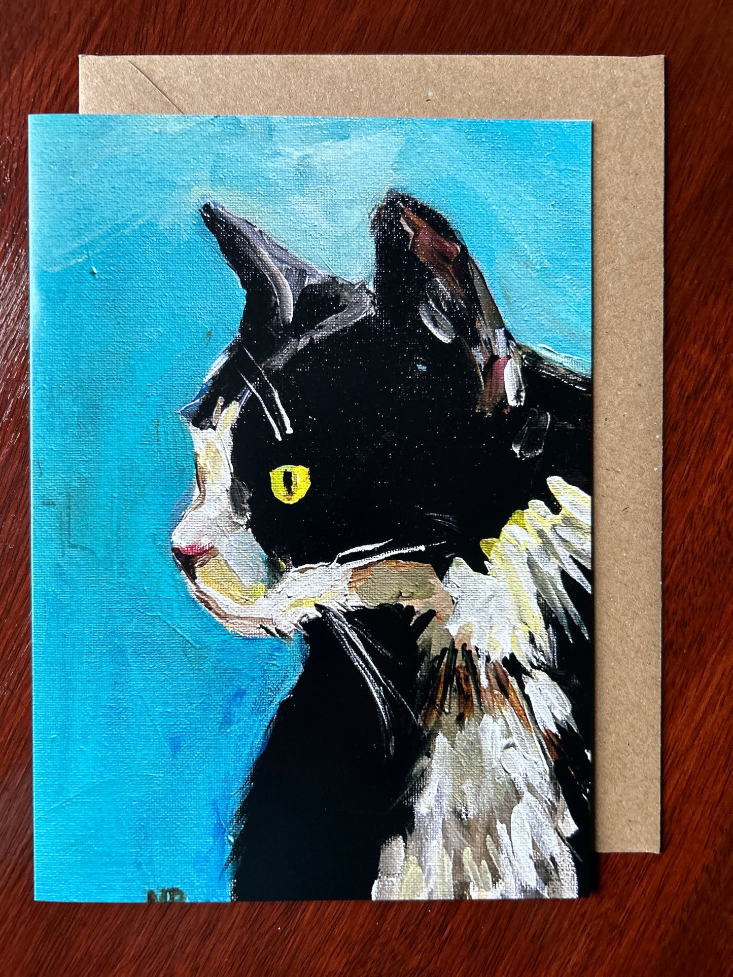 Set of 6 Cat Portrait Greetings Cards