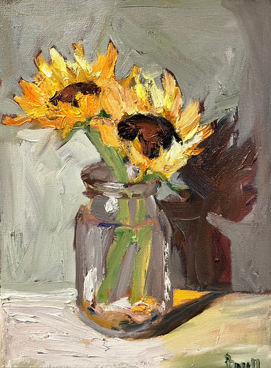 Sunflowers in a Glass Jar - Print