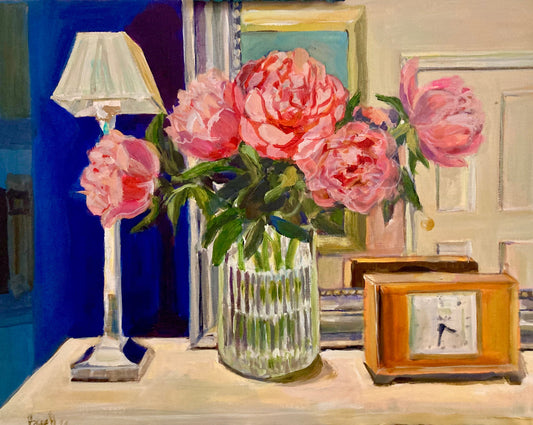 Still Life With Peonies - Print