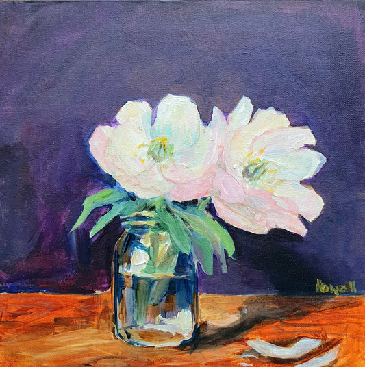 Peonies in a Jar - print
