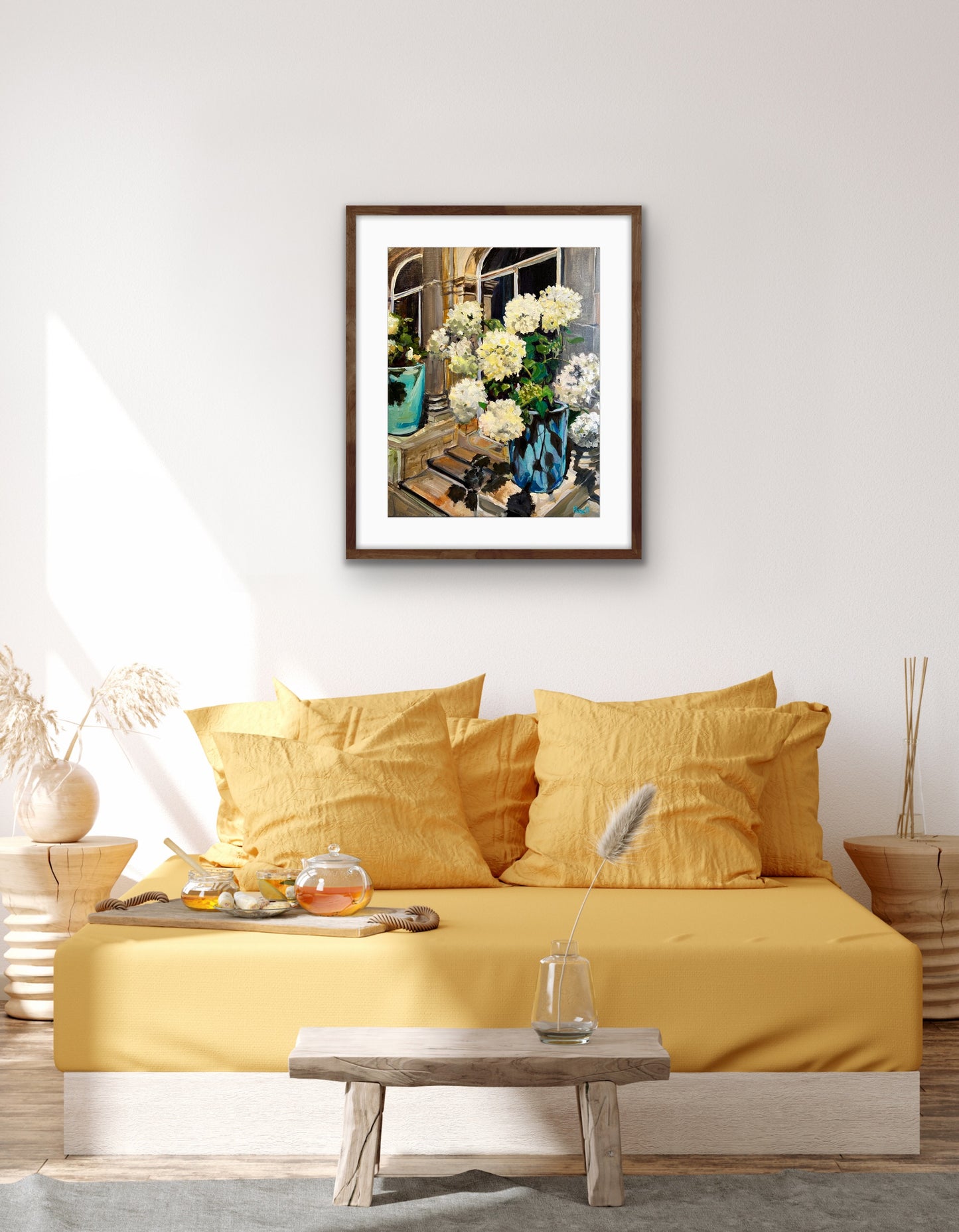Hydrangeas in the Orangery - Print
