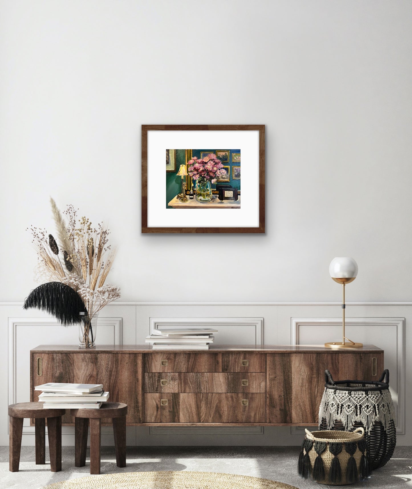 Asters in the Dining Room - Print