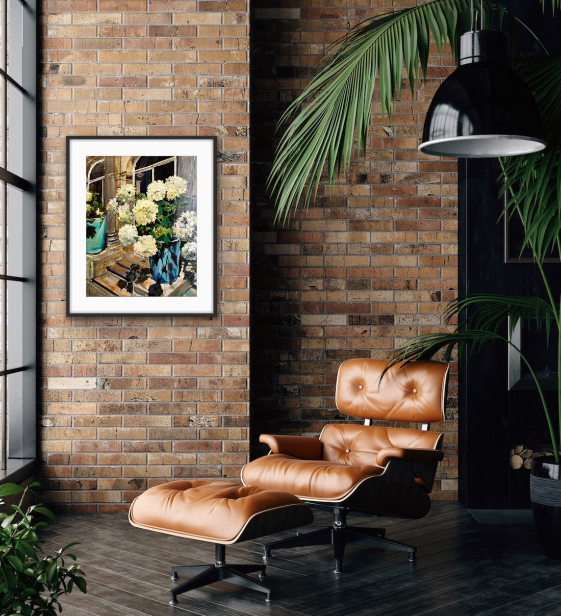 Hydrangeas in the Orangery - Print