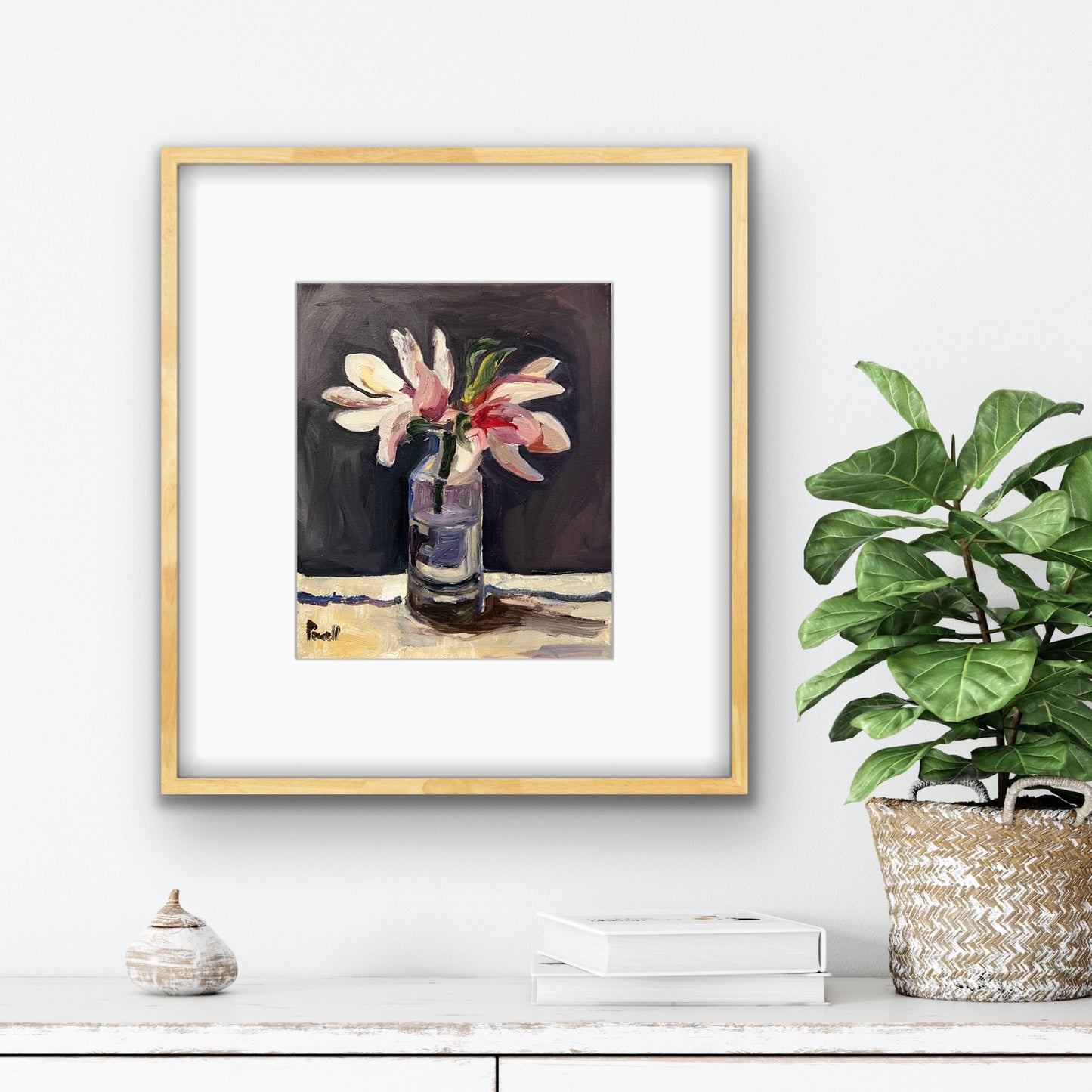 Magnolias in a Glass Jar - Print