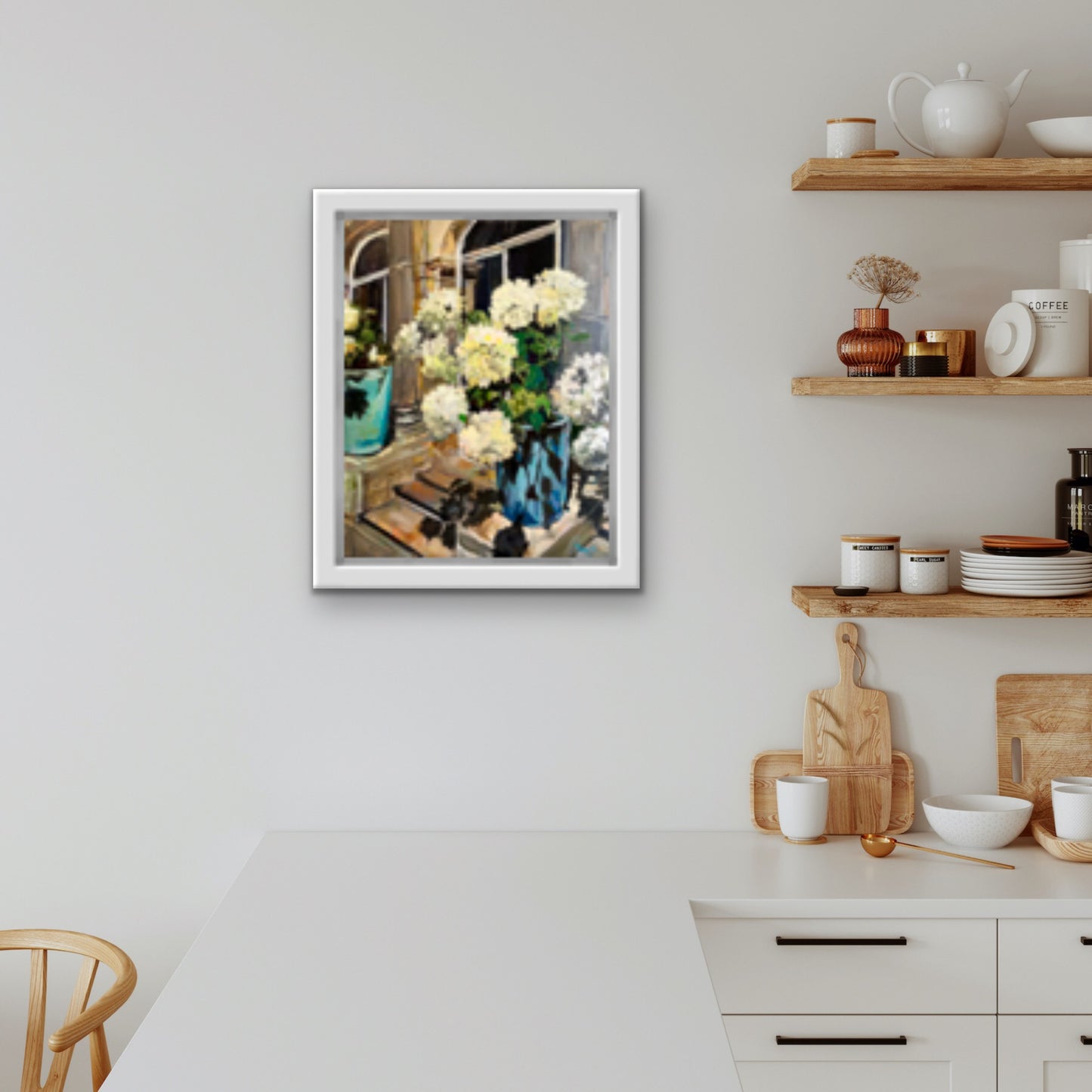 Hydrangeas in the Orangery original painting