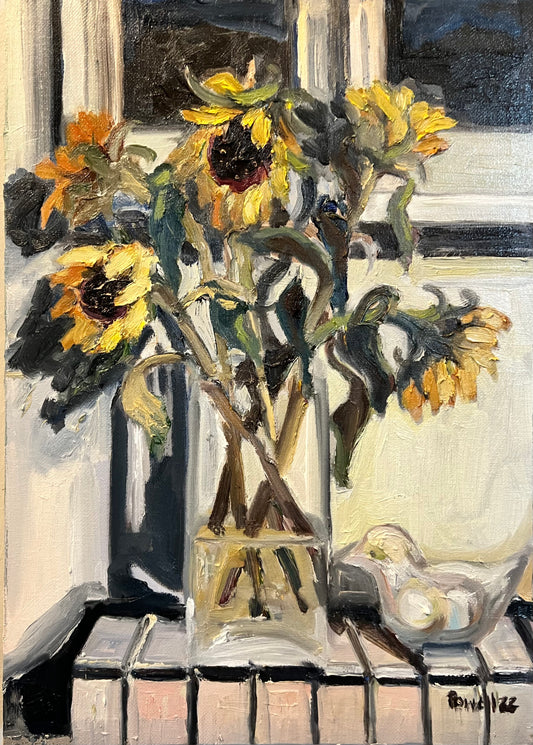 Goodbye to Sunflowers original painting