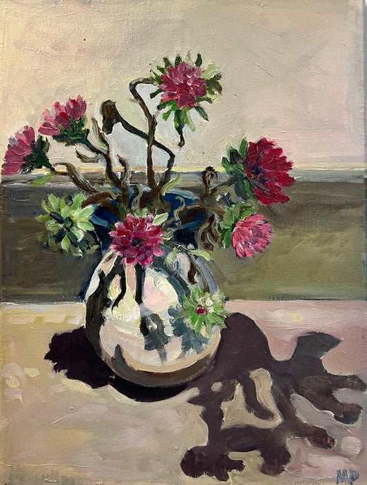 Goodbye to Asters original painting