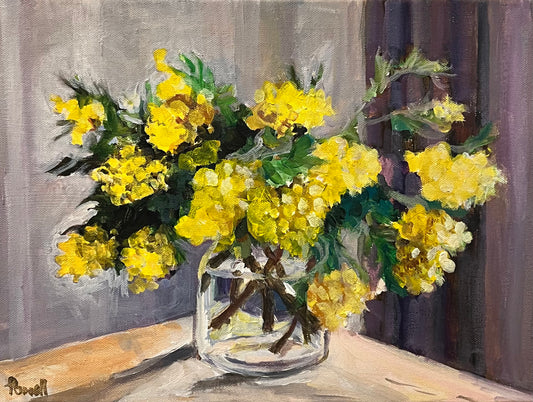 Mimosas on a Spring Afternoon original painting