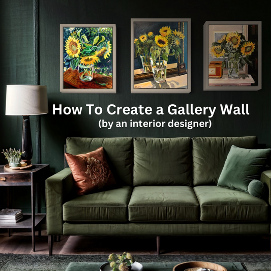 How to Start a Gallery Wall - by Interior Designer!  Guest Blog by Stephanie Pavie