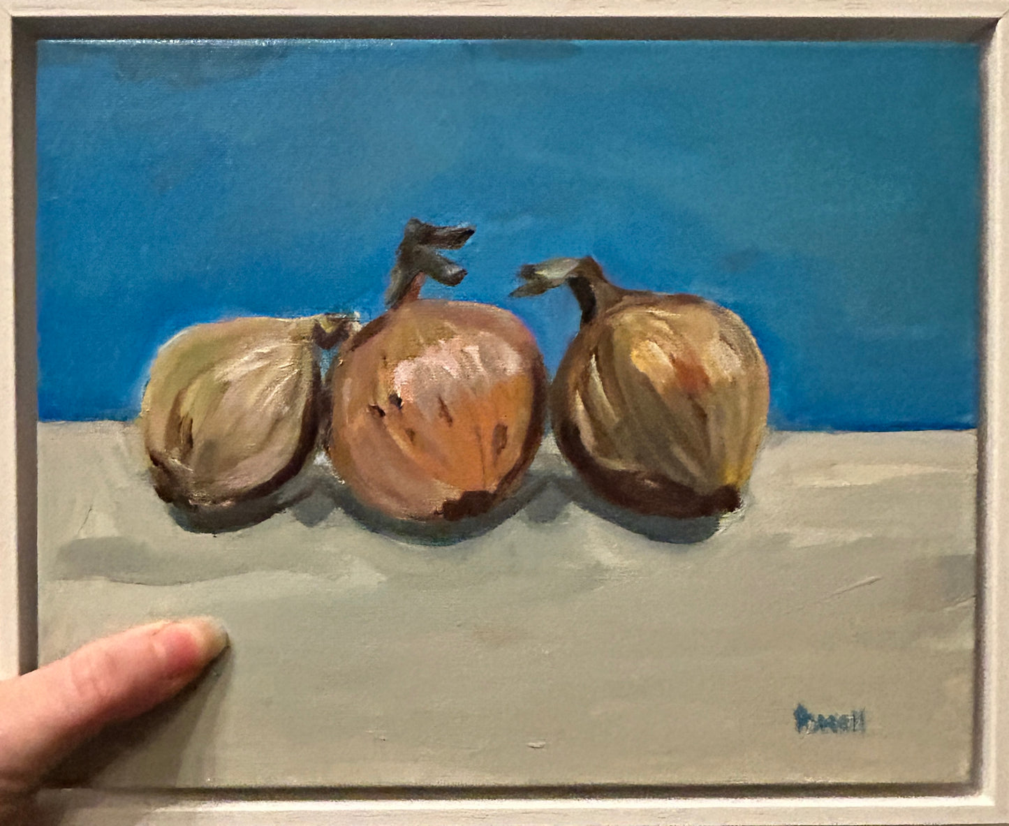 Before the French Onion Soup original painting