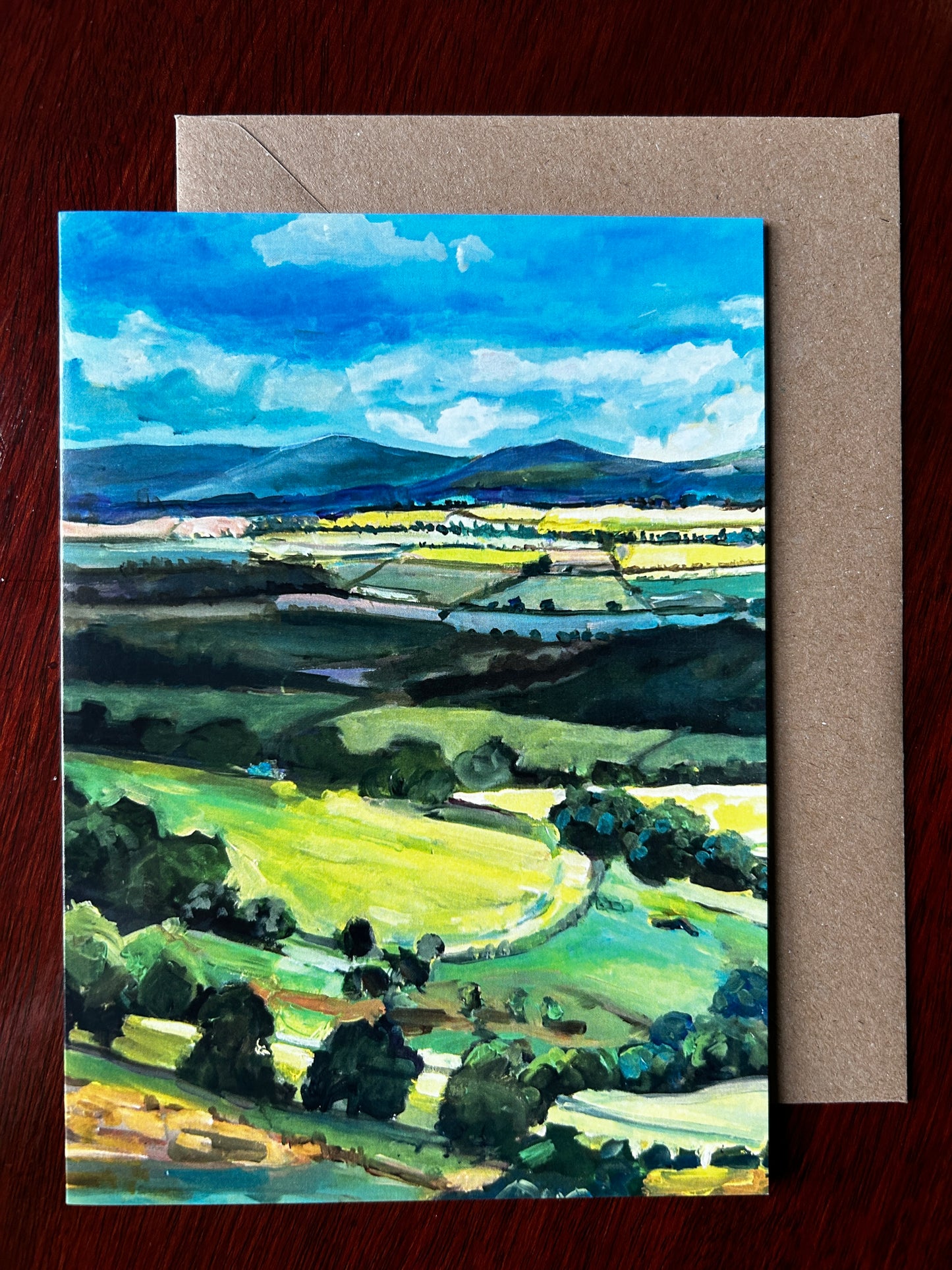 Malvern Hills - Spring Walk - Greetings Card