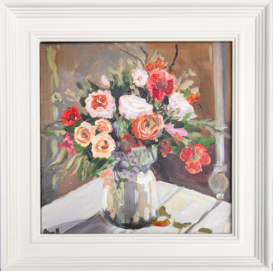 Autum Rose Bouquet original painting