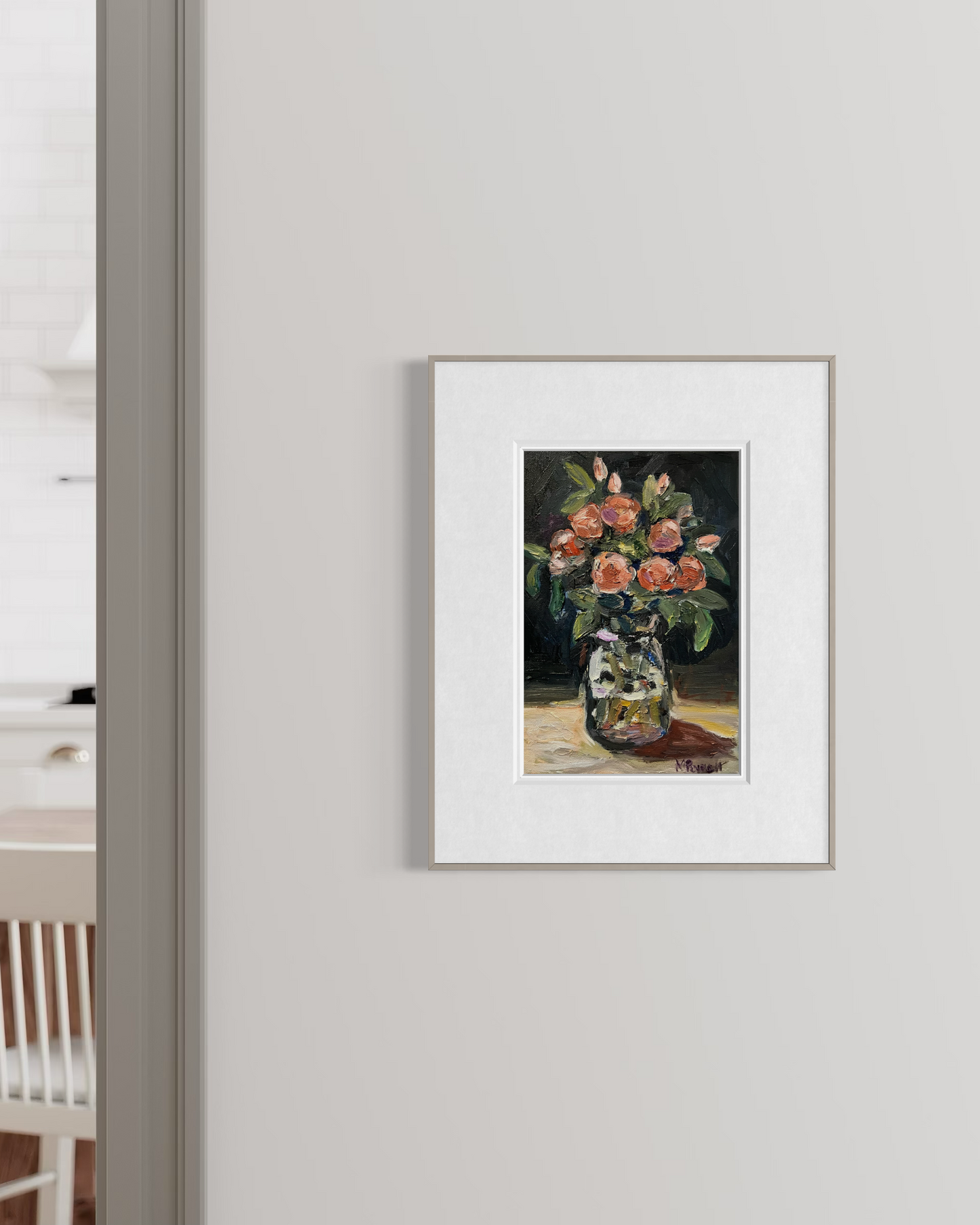 Blush Roses in a Jar - Print