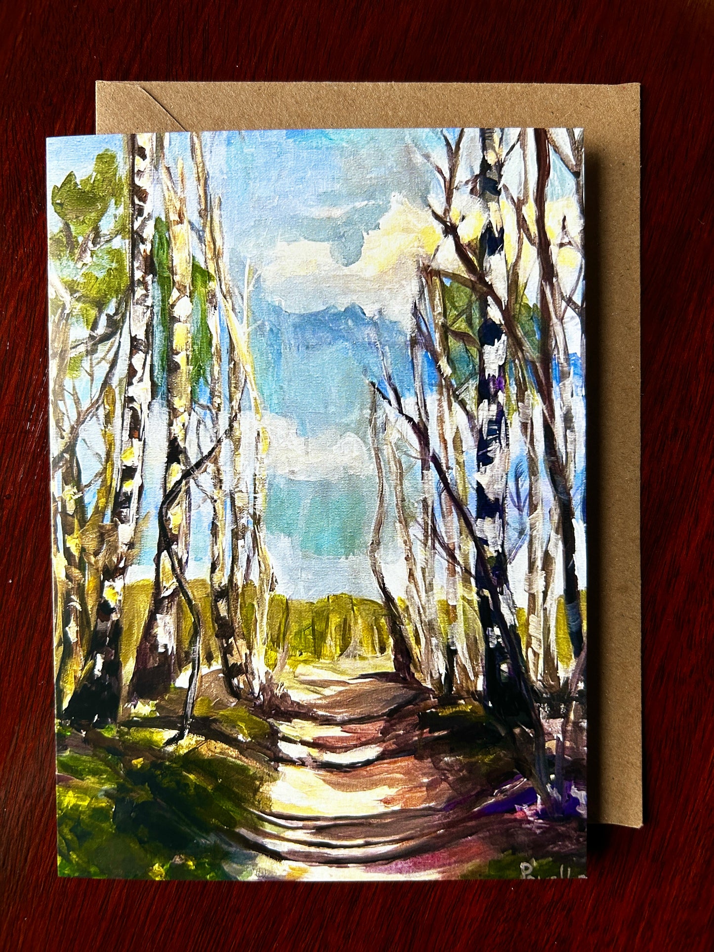 Spring Walk - Greetings Card