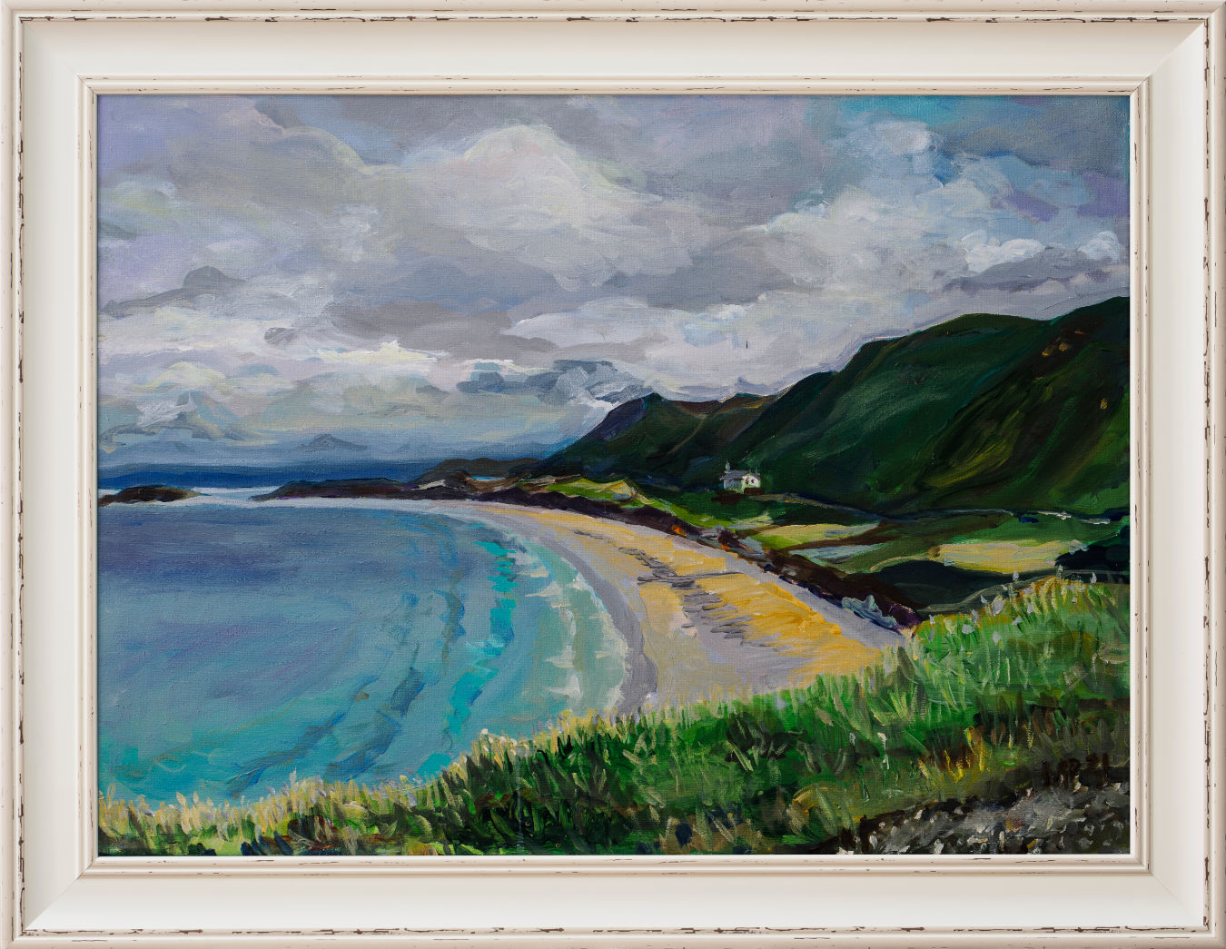 Rhossili Bay before a Storm original painting