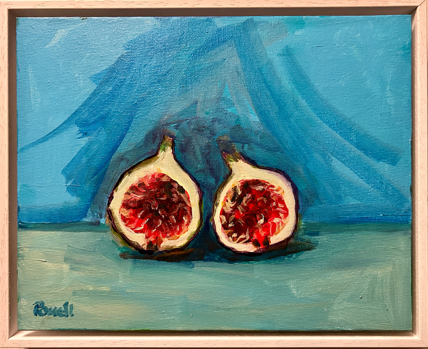 Where’s the Stilton? fig original painting