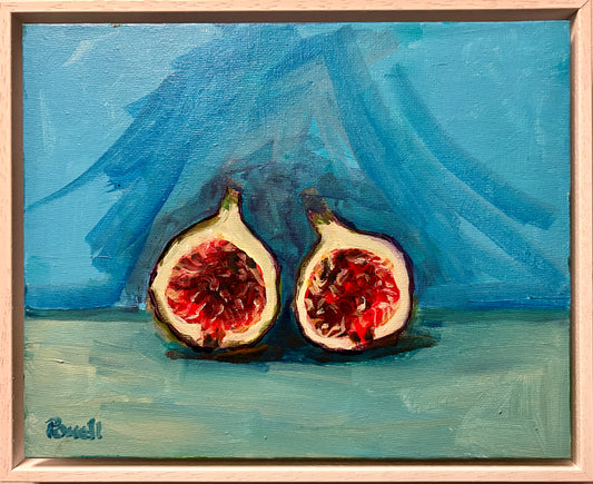 Where’s the Stilton? fig original painting