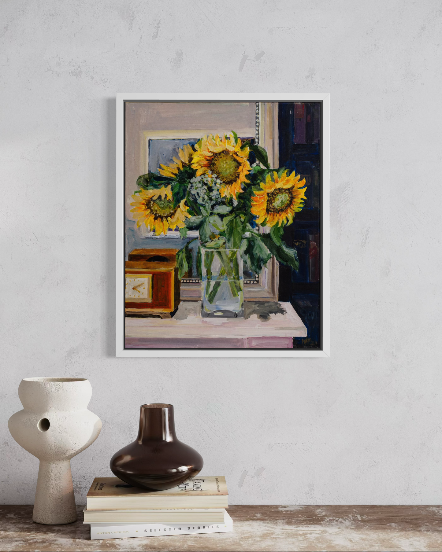 Still Life with Sunflowers original painting