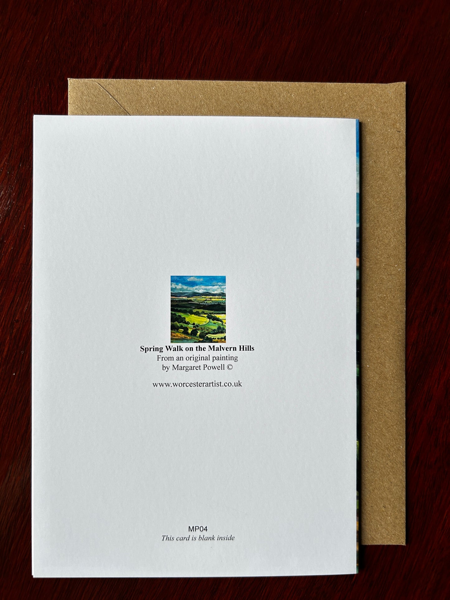 Malvern Hills - Spring Walk - Greetings Card