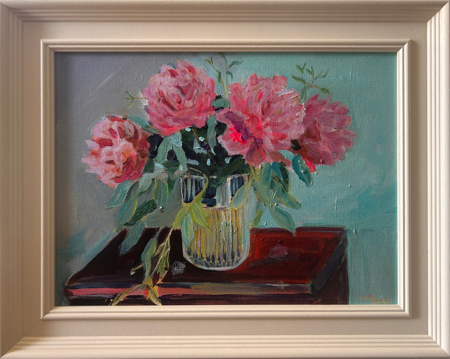 Pink Peony Étude Original Painting