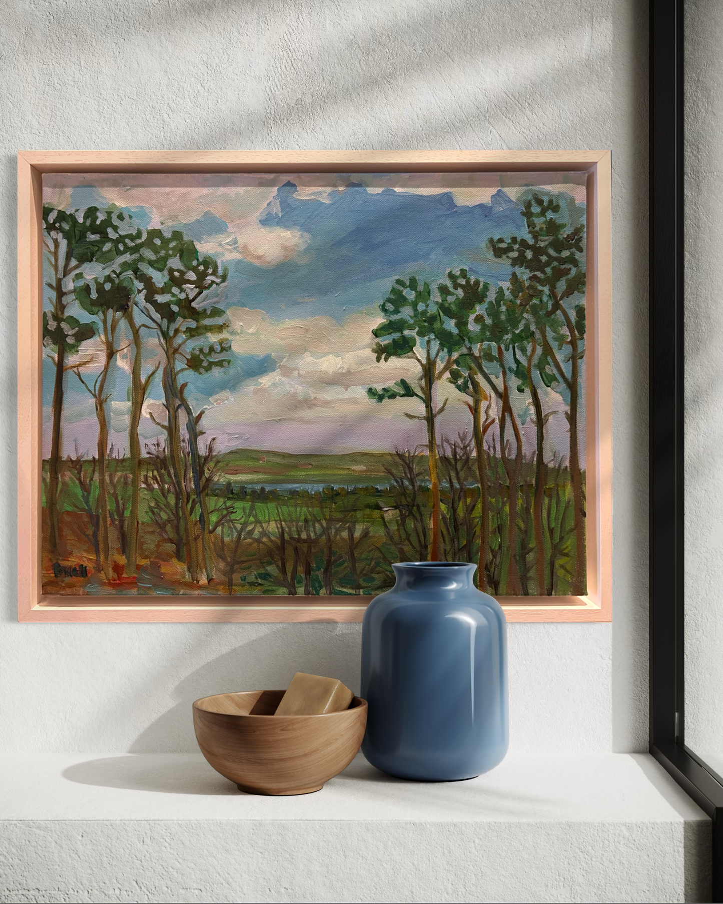 Lickey Hills near Birmingham original painting by Worcester Artist Margaret Powell